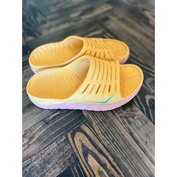 Hoka One One Recover Slide Sandal Men 9 Women 11 Courtside Comfort Basketball - Picture 4 of 8